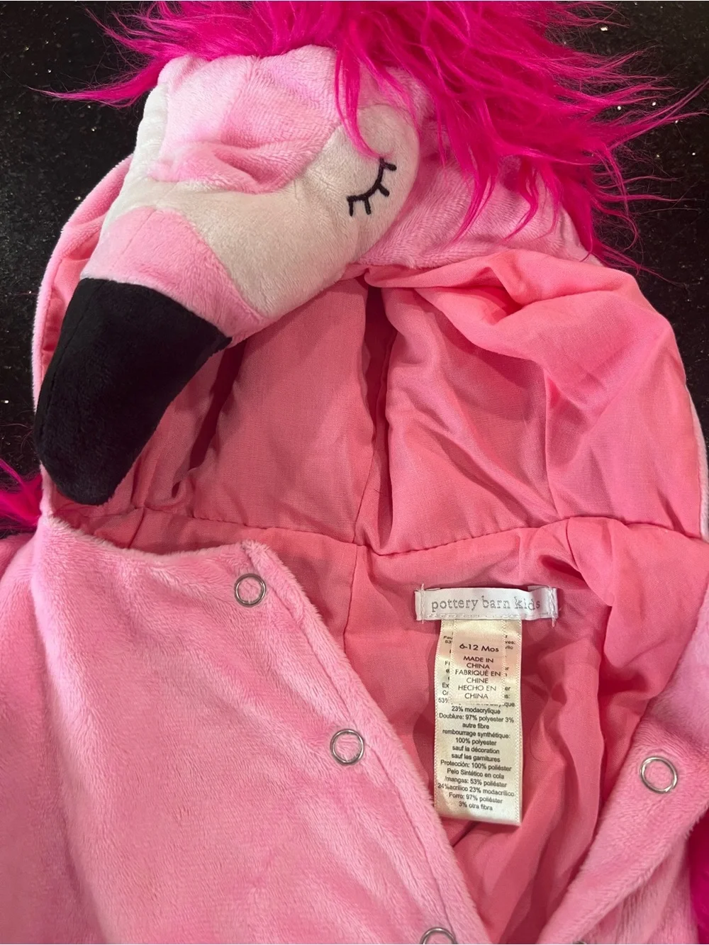 Pottery Barn Kids Pink Flamingo Costume - Picture 3 of 5